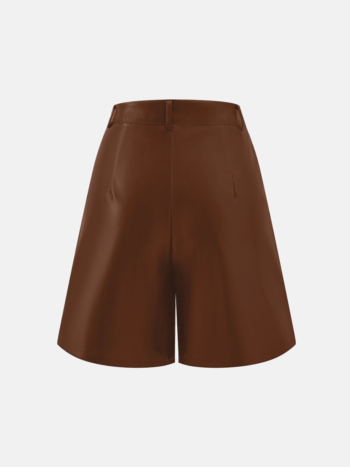 PU Leather High Rise Shorts